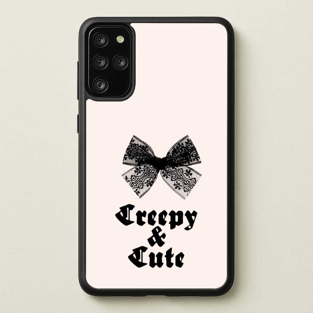 Creepy And Cute Coquette - Goth Aesthetic Phone Case for Galaxy S20 Plus
