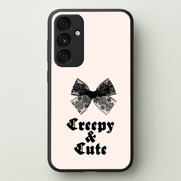 Creepy And Cute Coquette - Goth Aesthetic Phone Case for Galaxy A55