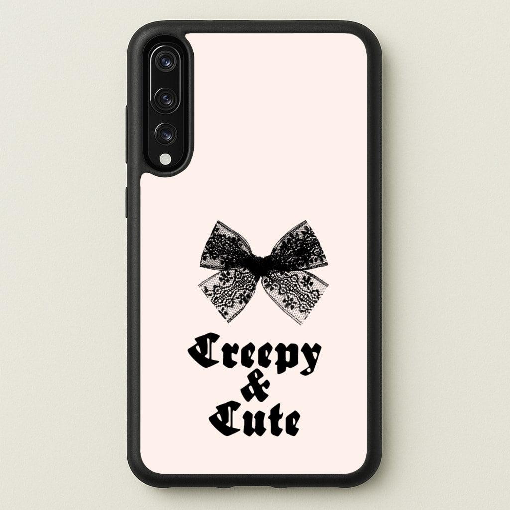 Creepy And Cute Coquette - Goth Aesthetic Phone Case for Huawei P20 Pro