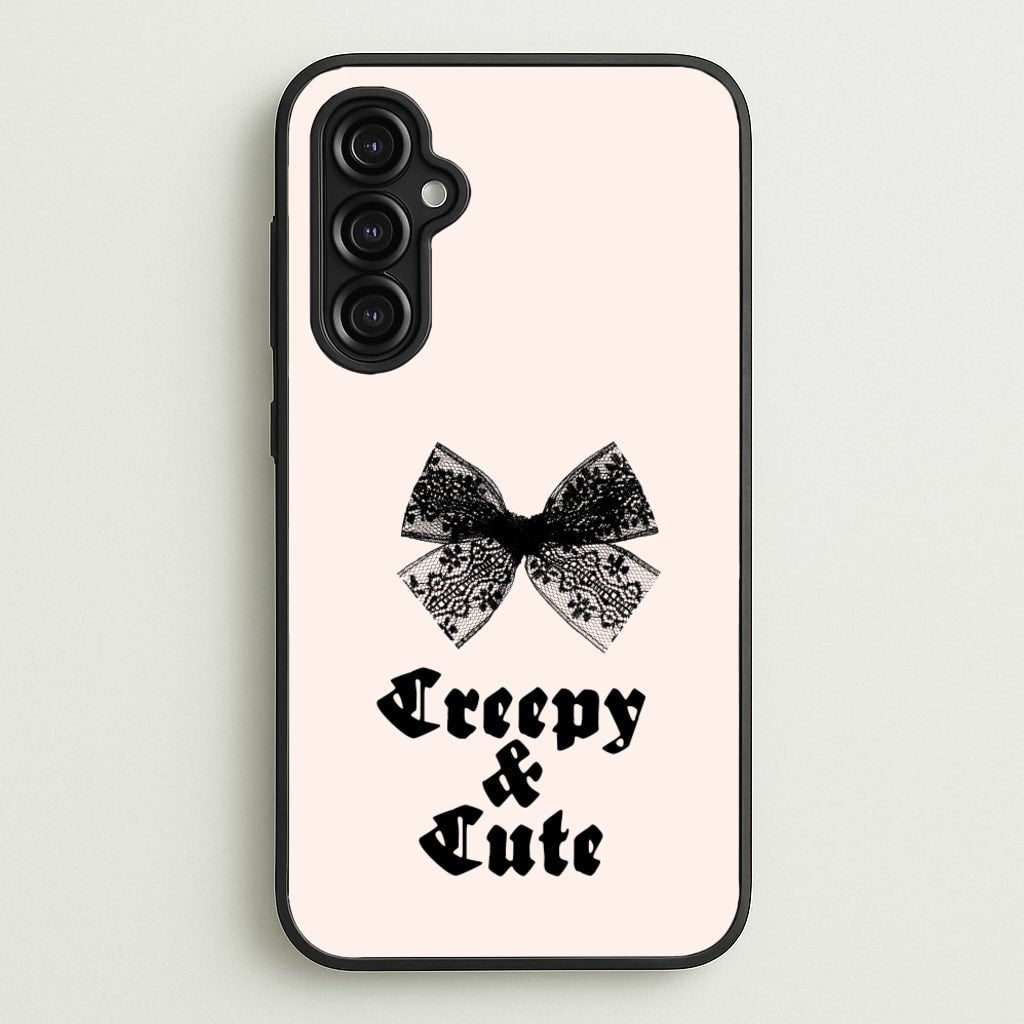 Creepy And Cute Coquette - Goth Aesthetic Phone Case for Galaxy A14