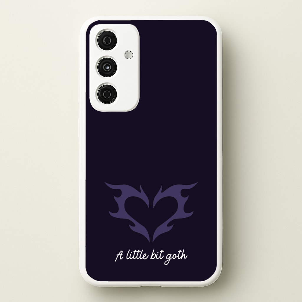 A Little Bit Goth Purple - Goth Aesthetic Phone Case for Galaxy A35