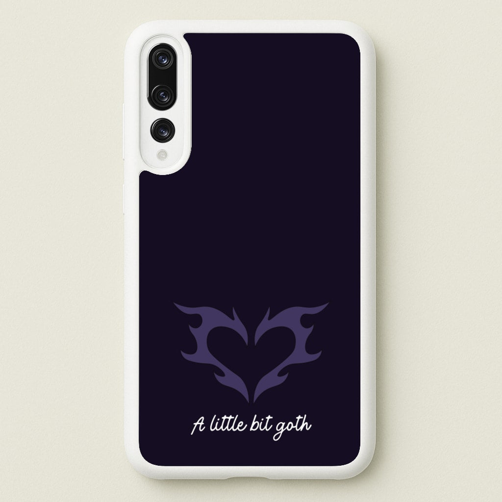 A Little Bit Goth Purple - Goth Aesthetic Phone Case for Huawei P20 Pro