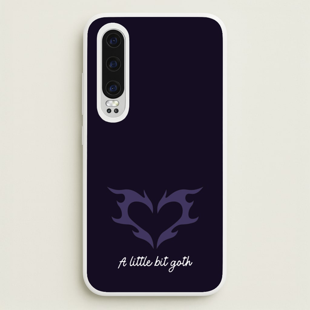 A Little Bit Goth Purple - Goth Aesthetic Phone Case for Huawei P30