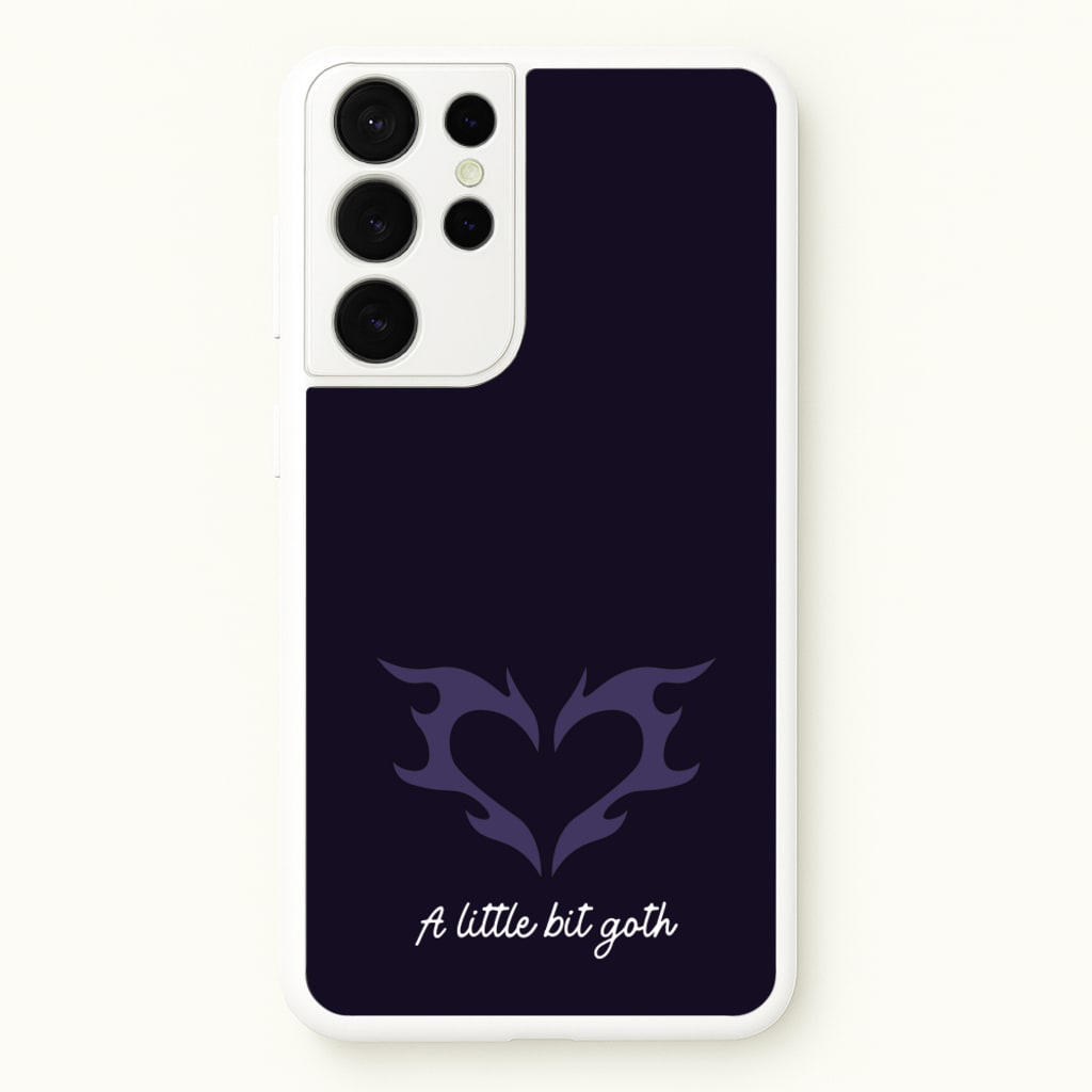 A Little Bit Goth Purple - Goth Aesthetic Phone Case for Galaxy S21 Ultra