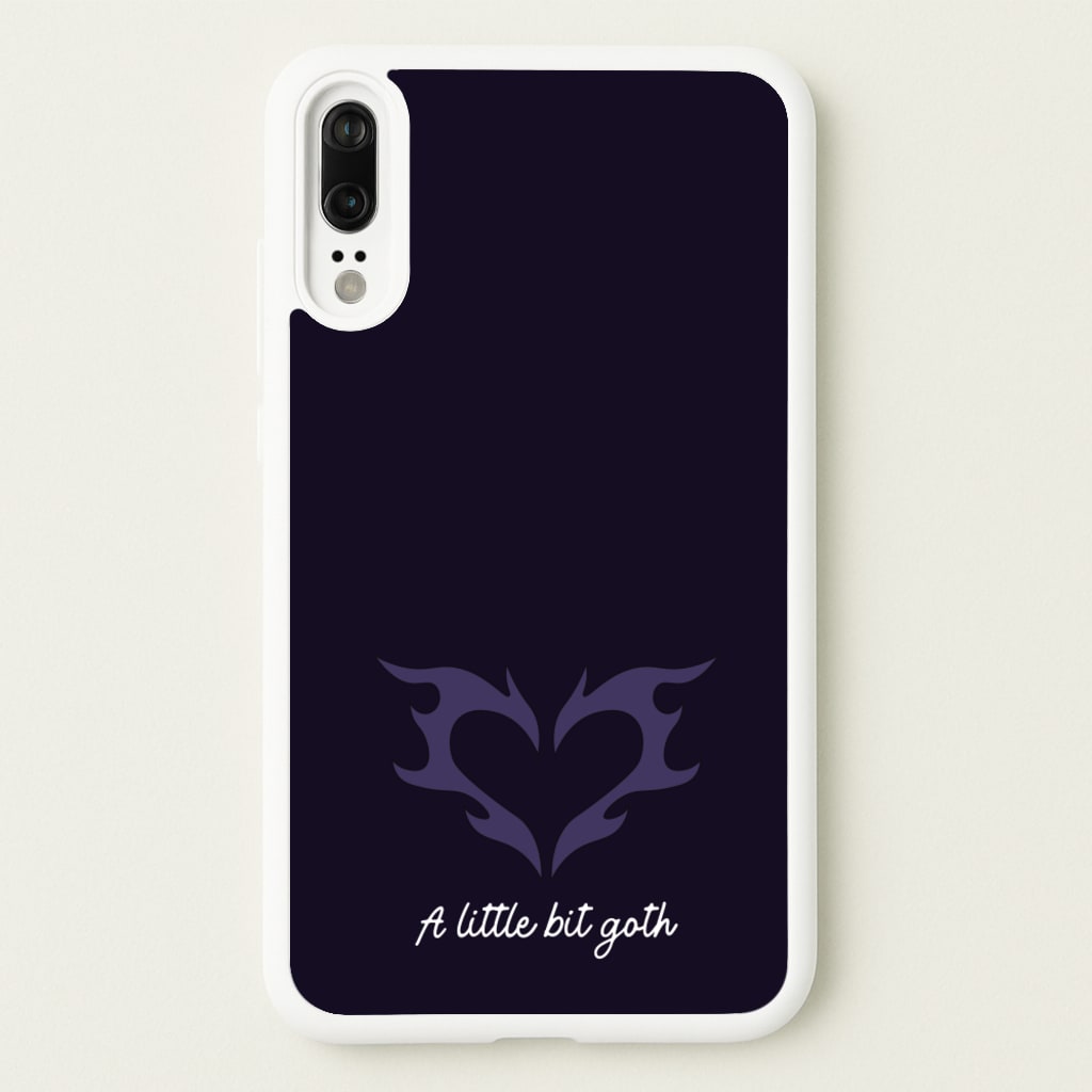 A Little Bit Goth Purple - Goth Aesthetic Phone Case for Huawei P20
