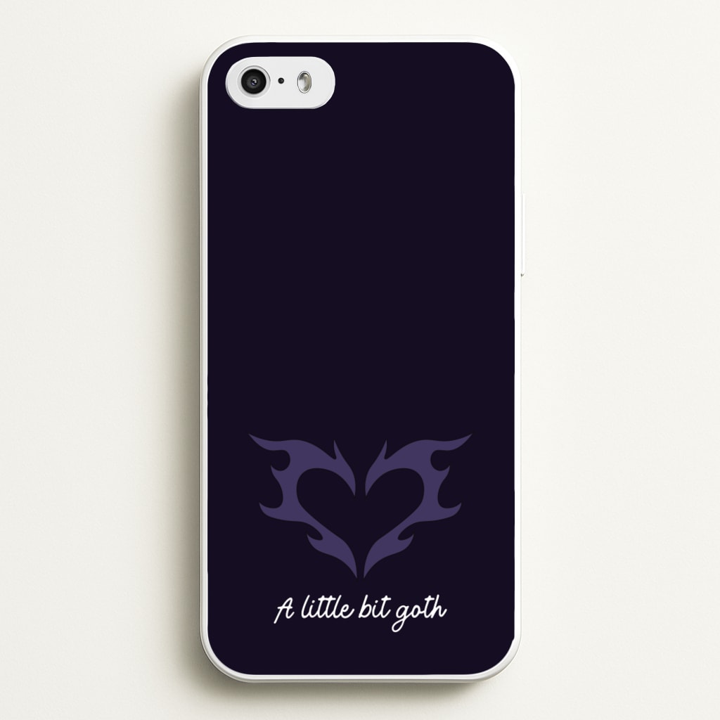 A Little Bit Goth Purple - Goth Aesthetic Phone Case for iPhone 5 / 5s / SE 2016