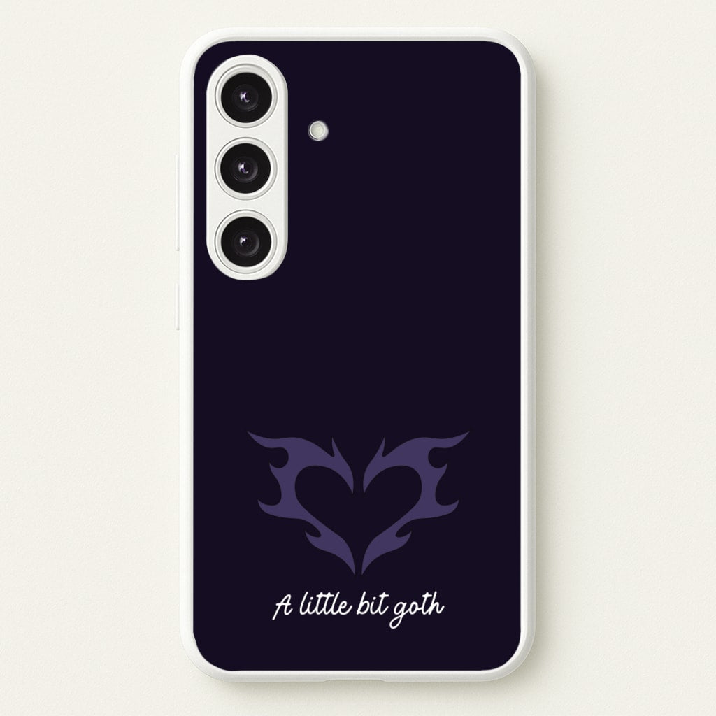 A Little Bit Goth Purple - Goth Aesthetic Phone Case for Galaxy S25 Plus