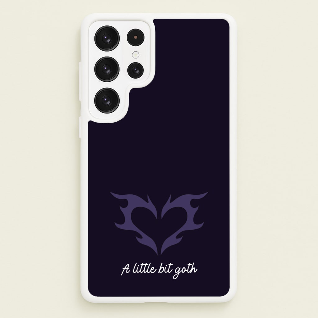 A Little Bit Goth Purple  - Goth Aesthetic Phone Case for Galaxy S22 Ultra