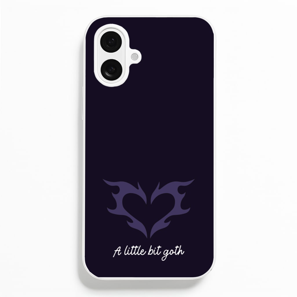 A Little Bit Goth Purple - Goth Aesthetic Phone Case for iPhone 16 Plus