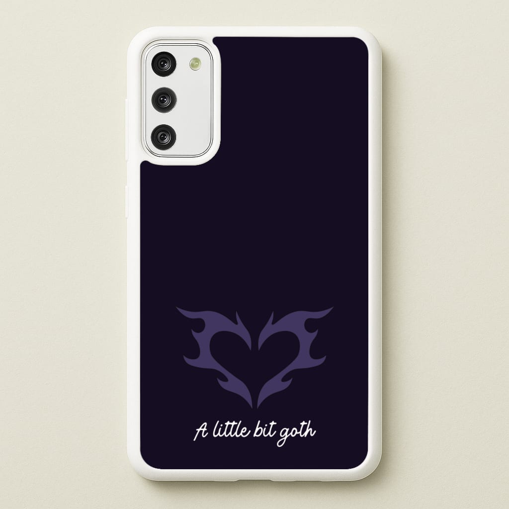 A Little Bit Goth Purple - Goth Aesthetic Phone Case for Galaxy S20