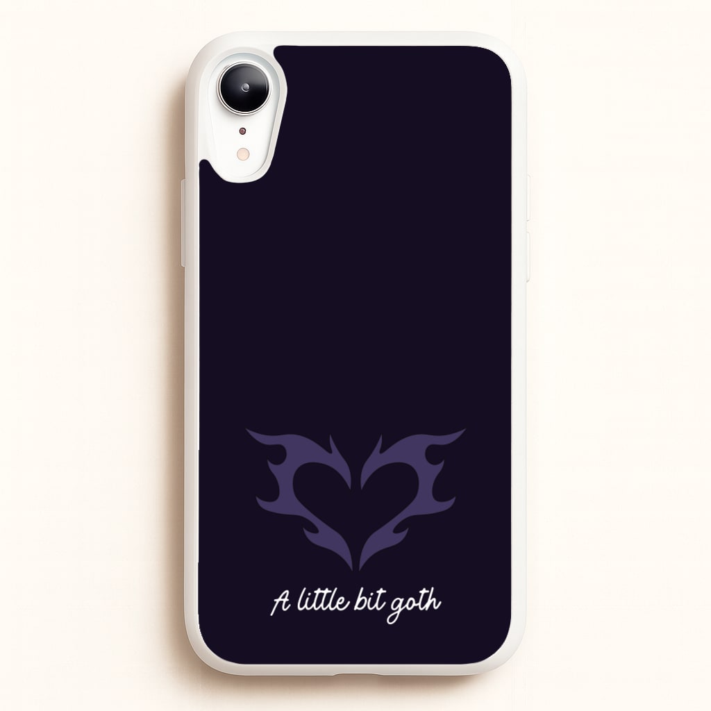 A Little Bit Goth Purple - Goth Aesthetic Phone Case for iPhone XR