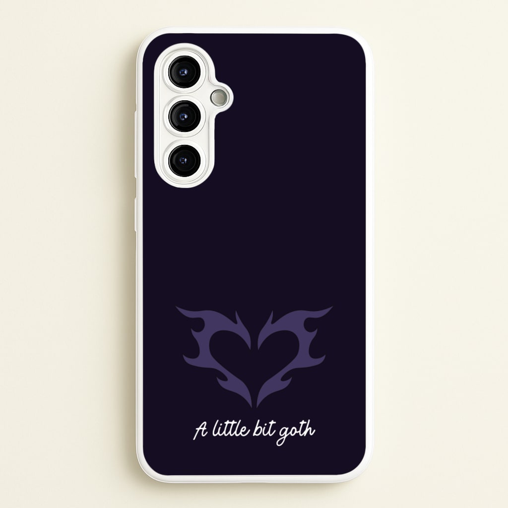 A Little Bit Goth Purple - Goth Aesthetic Phone Case for Galaxy A54
