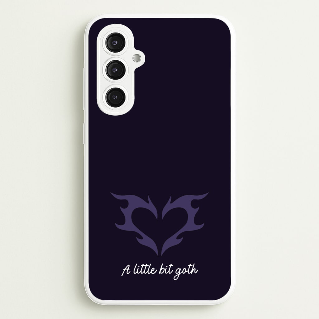 A Little Bit Goth Purple - Goth Aesthetic Phone Case for Galaxy S23FE
