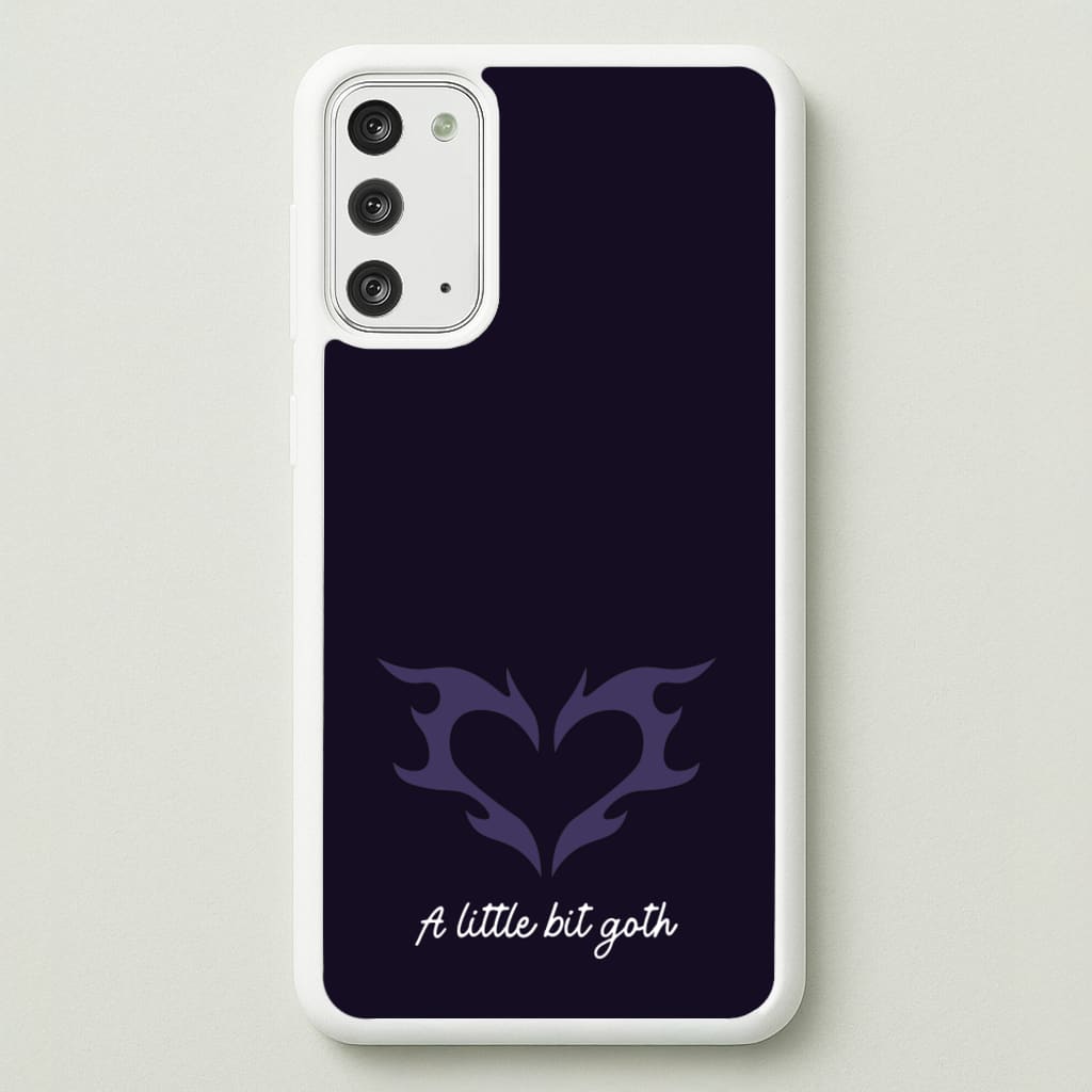 A Little Bit Goth Purple - Goth Aesthetic Phone Case for Galaxy Note 20