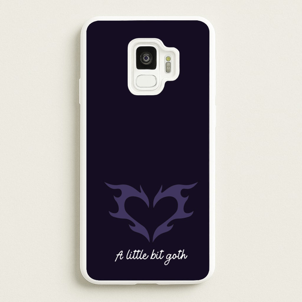 A Little Bit Goth Purple - Goth Aesthetic Phone Case for Galaxy S9