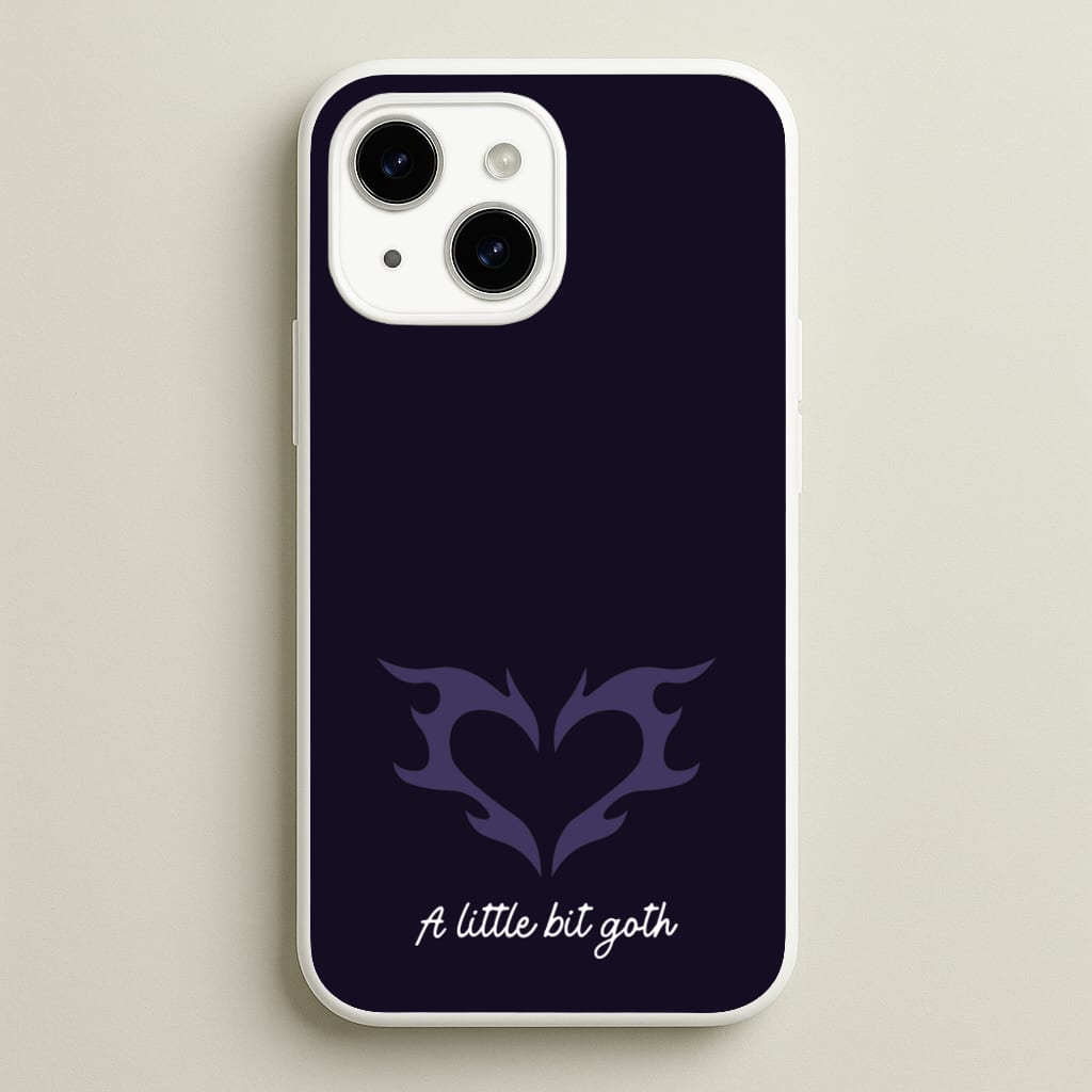 A Little Bit Goth Purple - Goth Aesthetic Phone Case for iPhone 14
