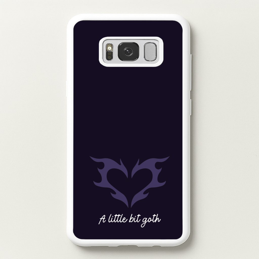 A Little Bit Goth Purple - Goth Aesthetic Phone Case for Galaxy S8