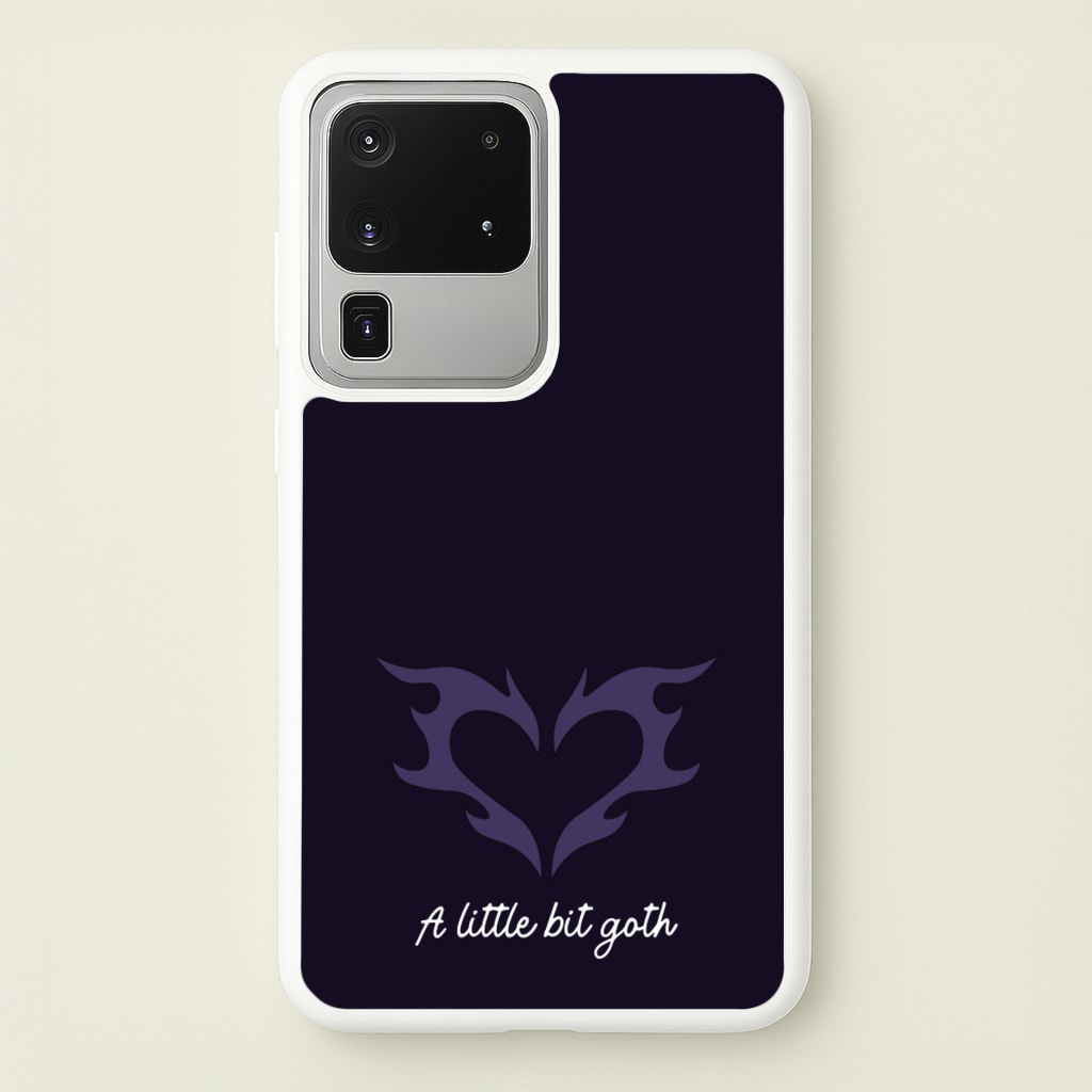 A Little Bit Goth Purple - Goth Aesthetic Phone Case for Galaxy S20 Ultra
