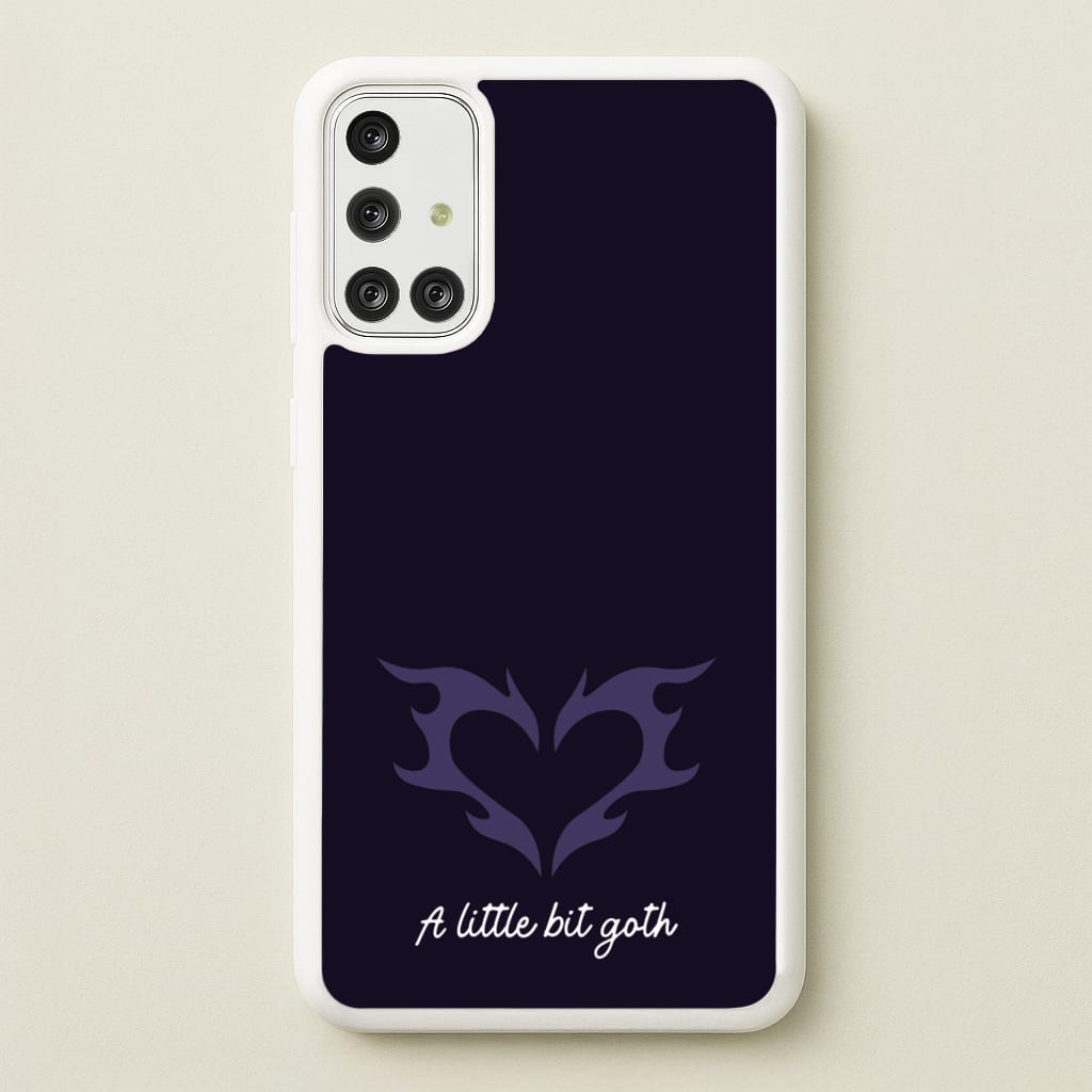 A Little Bit Goth Purple  - Goth Aesthetic Phone Case for Galaxy A71