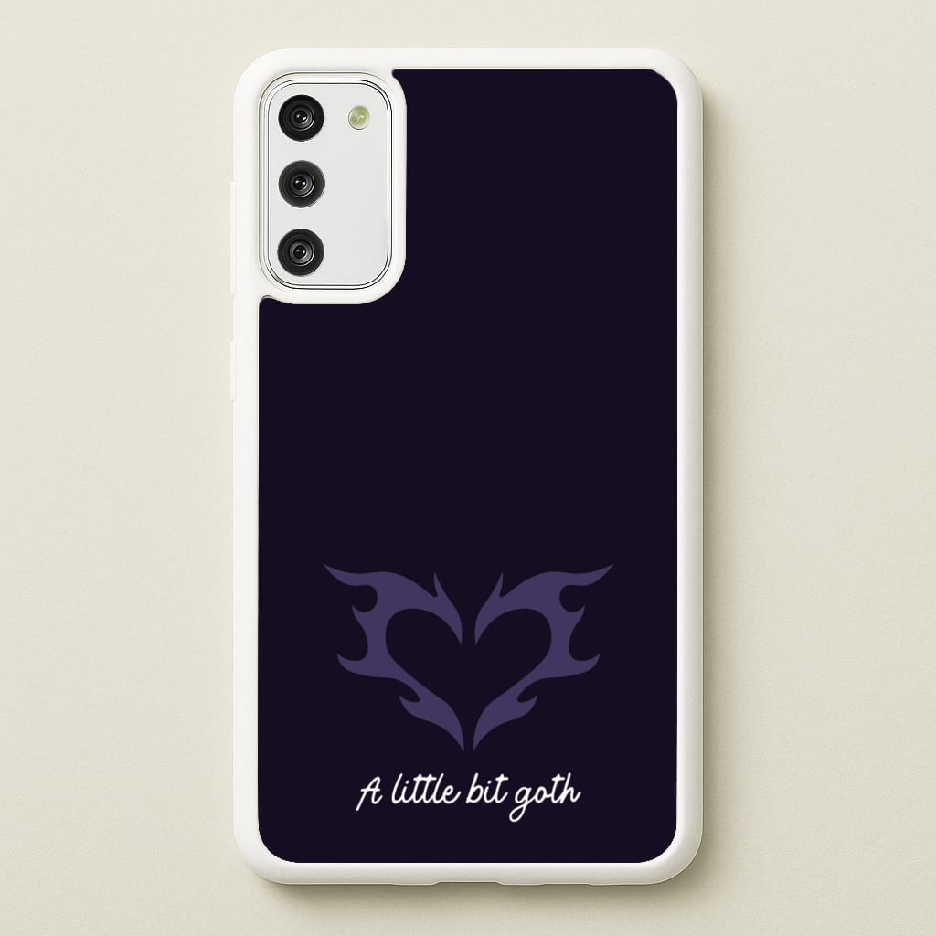 A Little Bit Goth Purple - Goth Aesthetic Phone Case for Galaxy A41