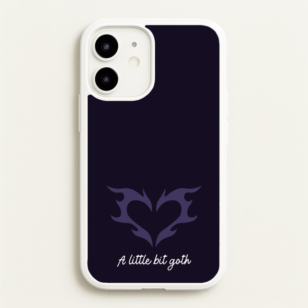 A Little Bit Goth Purple - Goth Aesthetic Phone Case for iPhone 12 / 12 Pro