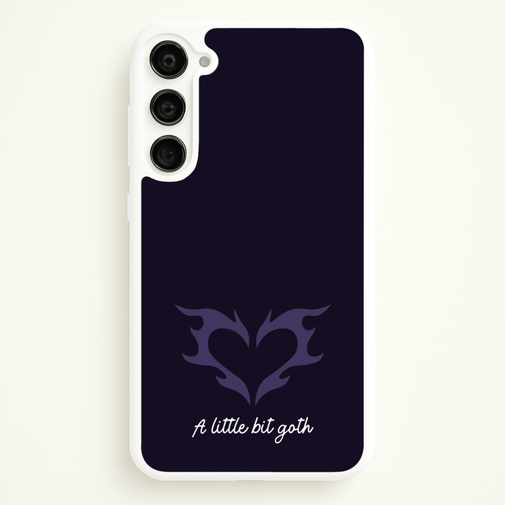 A Little Bit Goth Purple  - Goth Aesthetic Phone Case for Galaxy S23 Plus