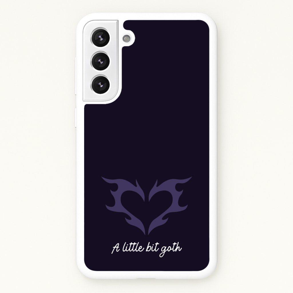 A Little Bit Goth Purple - Goth Aesthetic Phone Case for Galaxy S22