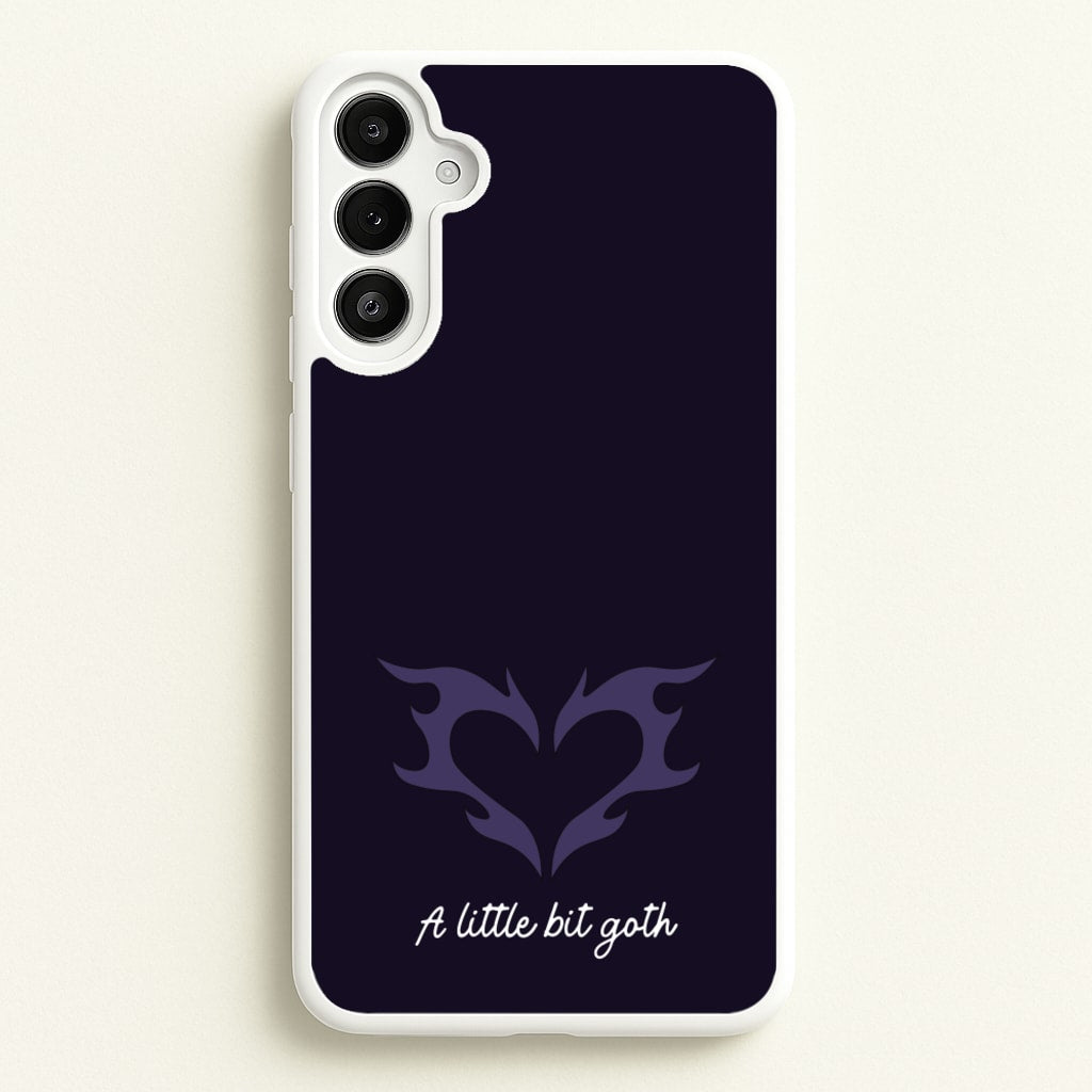 A Little Bit Goth Purple - Goth Aesthetic Phone Case for Galaxy A34
