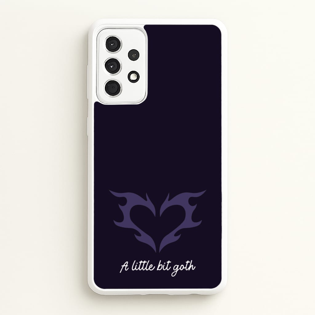 A Little Bit Goth Purple - Goth Aesthetic Phone Case for Galaxy A52 / A52s