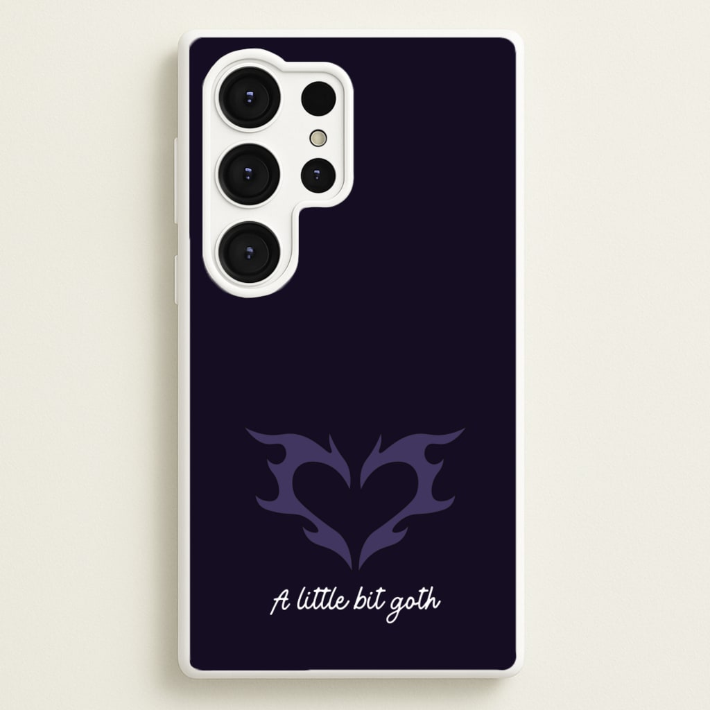 A Little Bit Goth Purple - Goth Aesthetic Phone Case for Galaxy S25 Ultra
