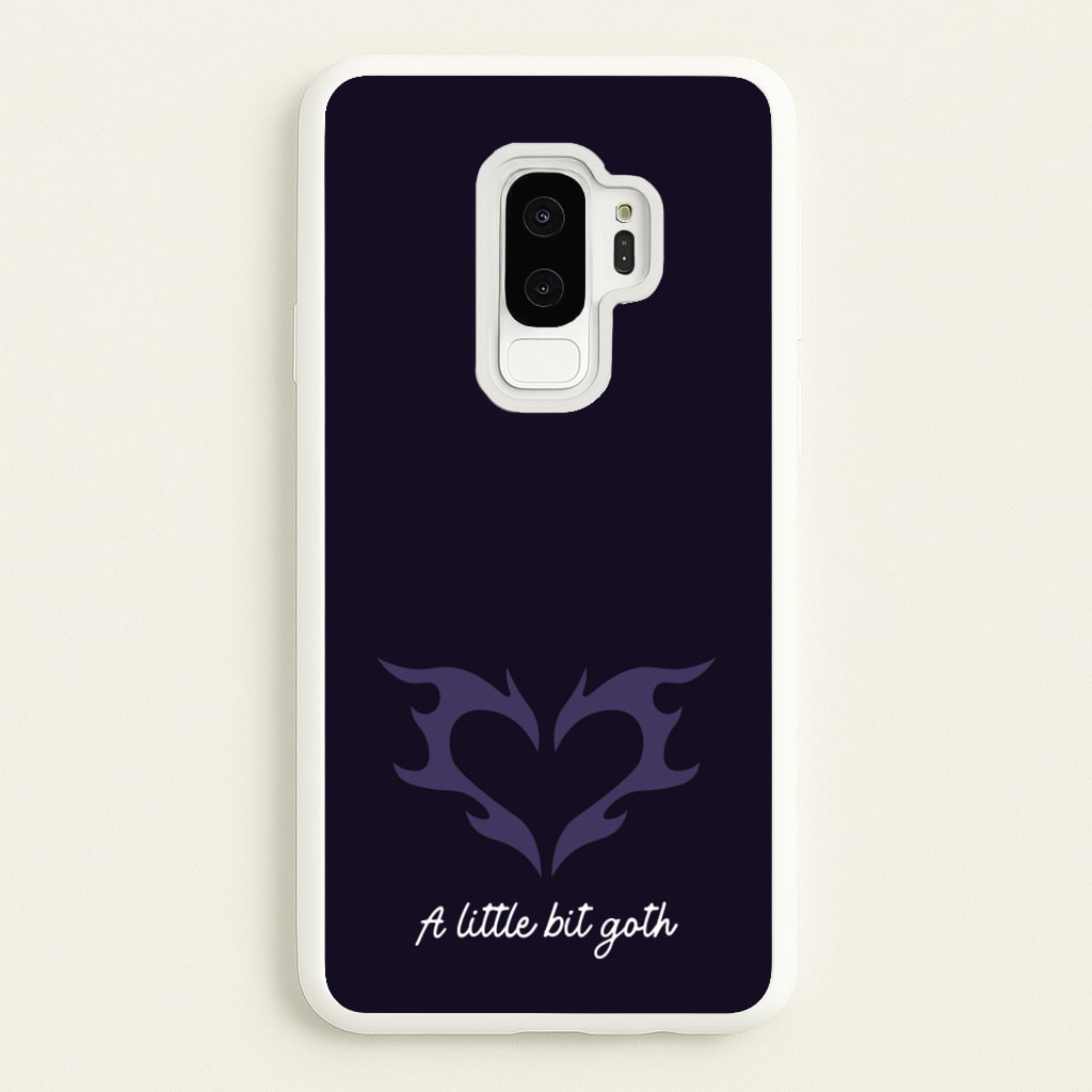 A Little Bit Goth Purple - Goth Aesthetic Phone Case for Galaxy S9 Plus
