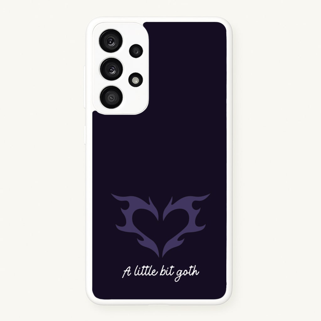A Little Bit Goth Purple - Goth Aesthetic Phone Case for Galaxy A33