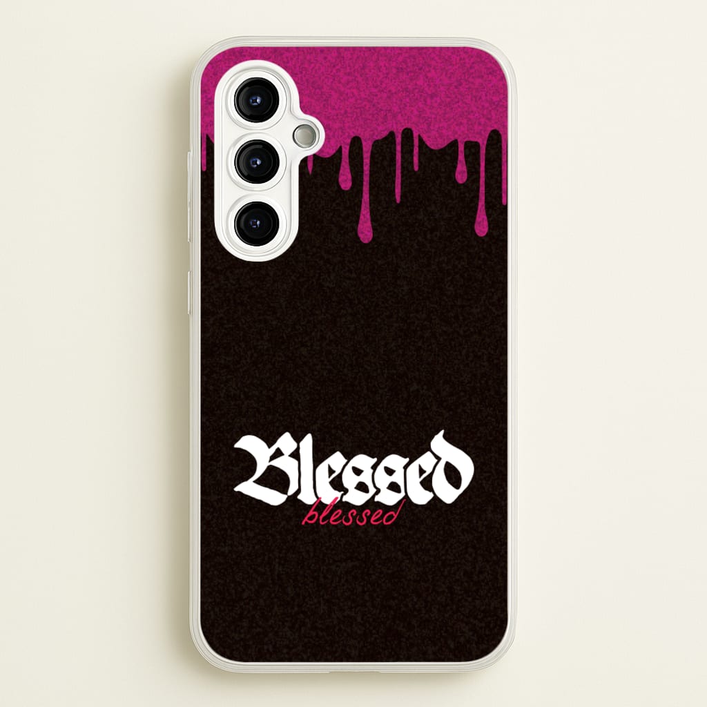 Glitter Blessed - Goth Aesthetic Phone Case for Galaxy A54