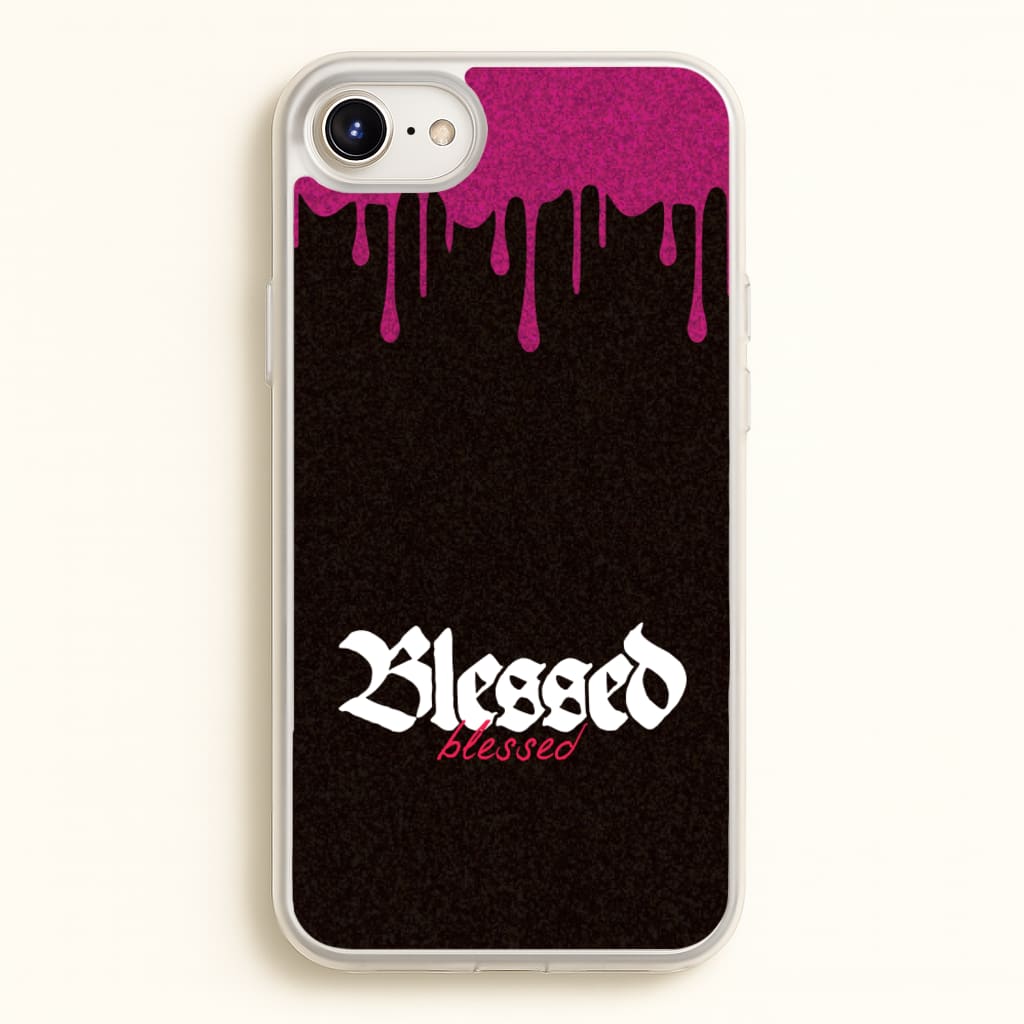 Glitter Blessed - Goth Aesthetic Phone Case for iPhone 6 Plus / 7 Plus / 8 Plus