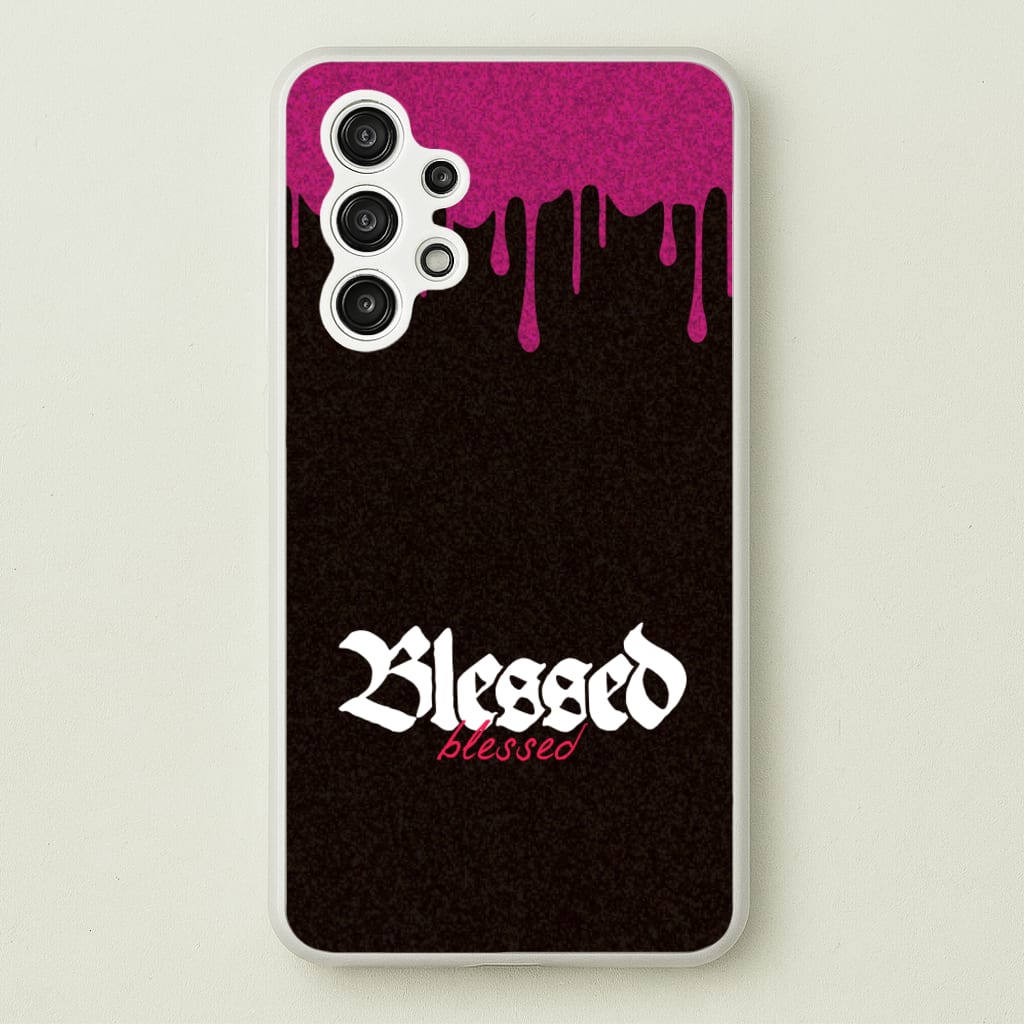 Glitter Blessed - Goth Aesthetic Phone Case for Galaxy A13