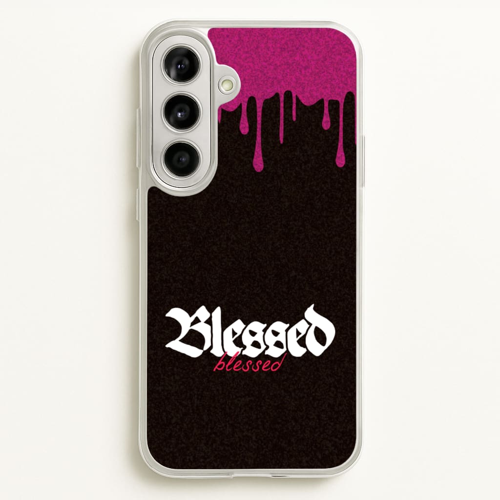 Glitter Blessed - Goth Aesthetic Phone Case for Galaxy A56
