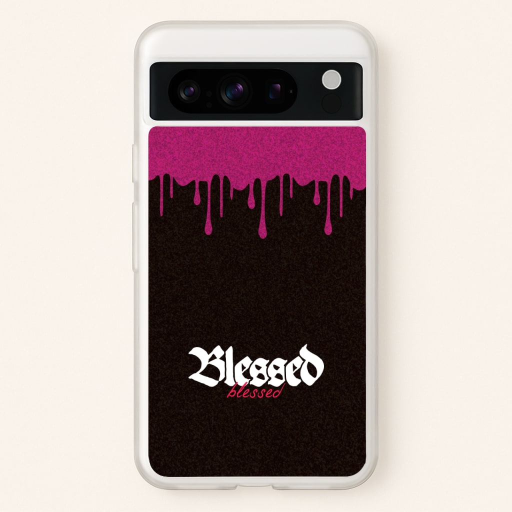 Glitter Blessed - Goth Aesthetic Phone Case for Google Pixel 8 Pro