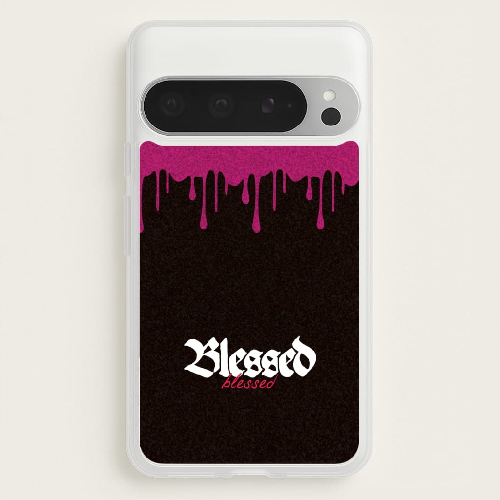 Glitter Blessed - Goth Aesthetic Phone Case for Google Pixel 9 Pro XL