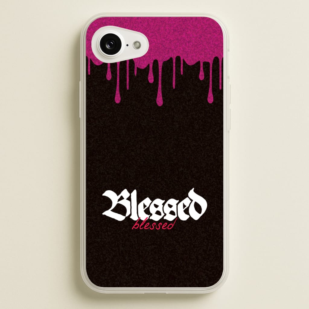 Glitter Blessed - Goth Aesthetic Phone Case for iPhone 16e