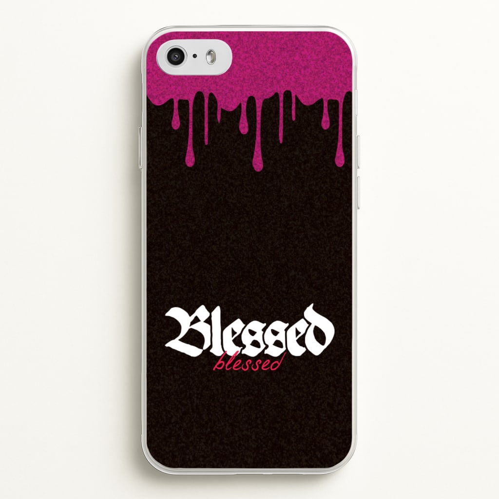Glitter Blessed - Goth Aesthetic Phone Case for iPhone 5 / 5s / SE 2016