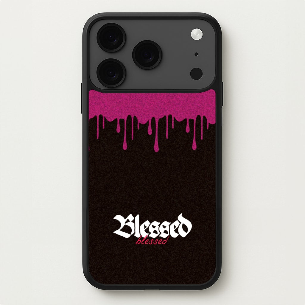 Glitter Blessed Phone Case for iPhone 17 Pro Max