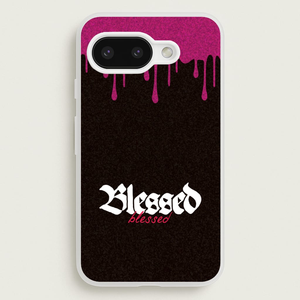 Glitter Blessed - Goth Aesthetic Phone Case for Google Pixel 9a