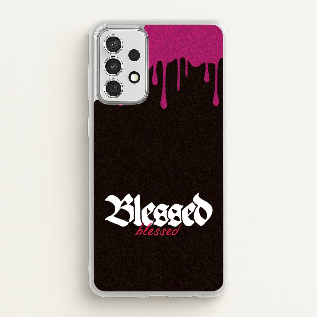 Glitter Blessed - Goth Aesthetic Phone Case for Galaxy A52 / A52s