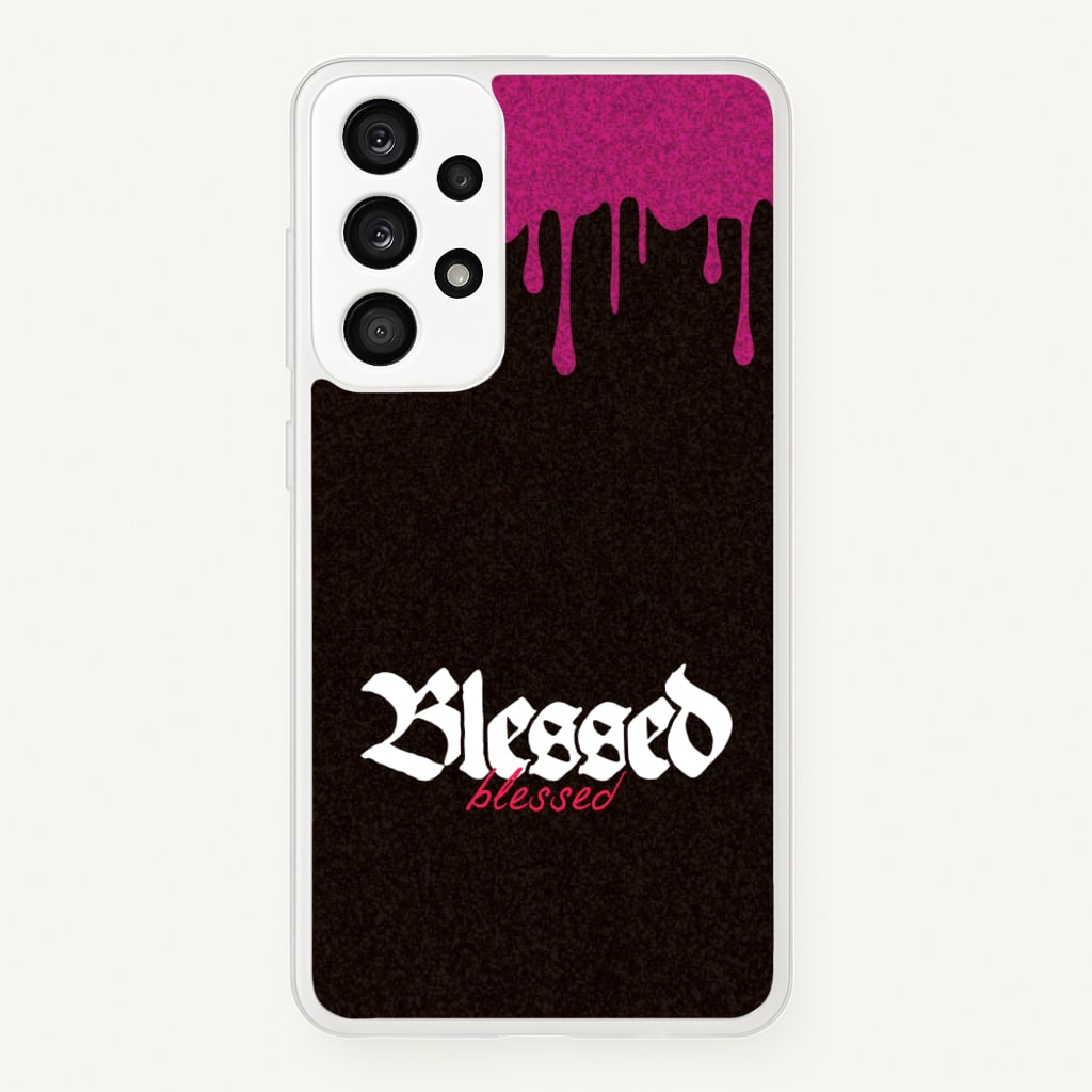 Glitter Blessed - Goth Aesthetic Phone Case for Galaxy A53