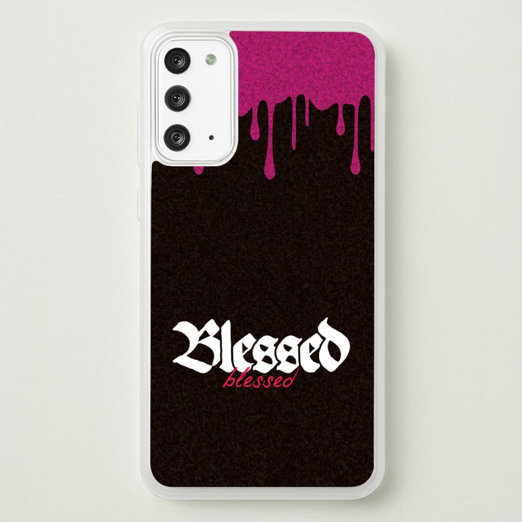 Glitter Blessed - Goth Aesthetic Phone Case for Galaxy Note 20