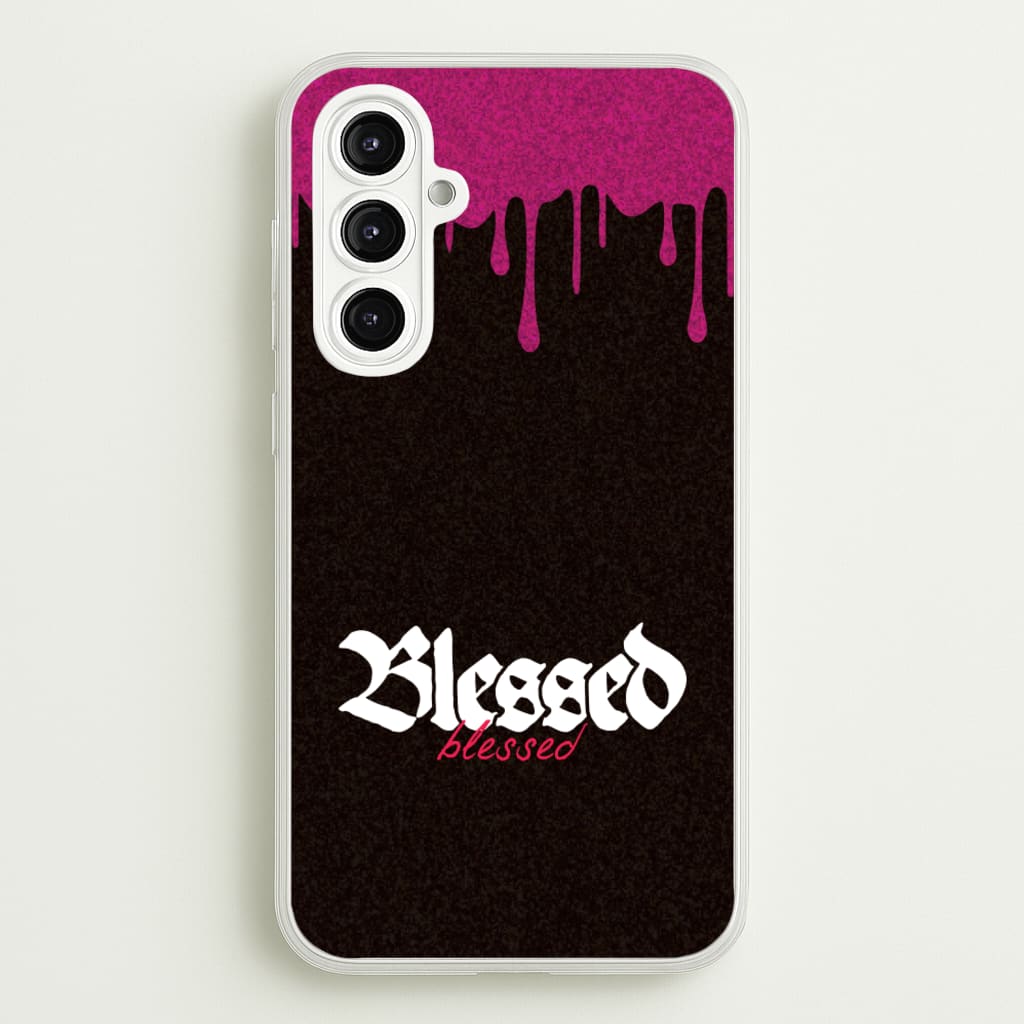 Glitter Blessed - Goth Aesthetic Phone Case for Galaxy A16