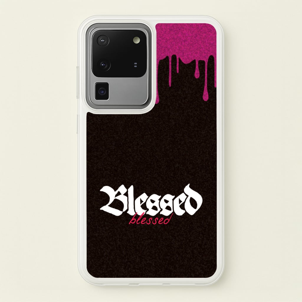 Glitter Blessed - Goth Aesthetic Phone Case for Galaxy S20 Ultra