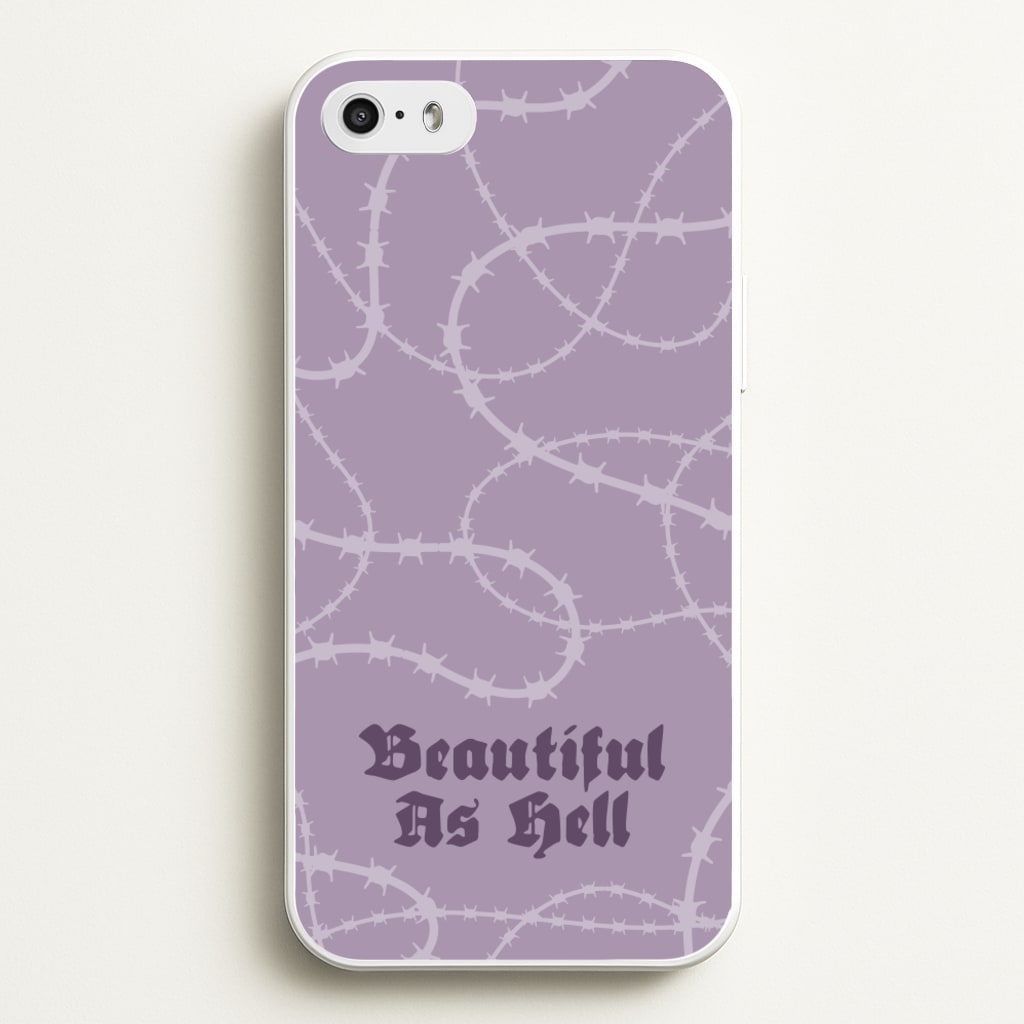 Beautiful As Hell Pattern - Goth Aesthetic Phone Case for iPhone 5 / 5s / SE 2016