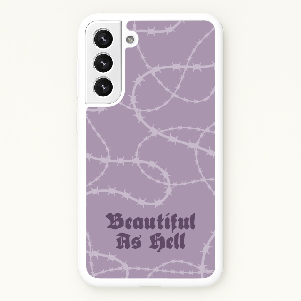 Beautiful As Hell Pattern - Goth Aesthetic Phone Case for Galaxy S21