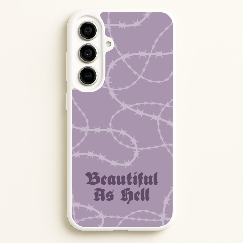 Beautiful As Hell Pattern - Goth Aesthetic Phone Case for Galaxy A56